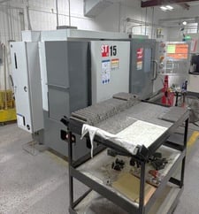 Haas #ST-15, CNC Lathe, 27" swing, 16" machining length, 14" turning diameter, 8" chuck, 2.5" bar, 20 HP
