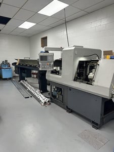 Nomura #NN-25YB, CNC Swiss Type Screw Machine, 7.87" max. machining length, 0.98" max. diameter, 8000 RPM