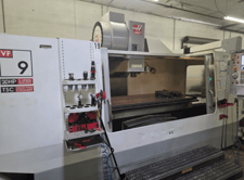 Haas #VF-9, CNC Vertical Machining Center, 36" x 84" table, 84" X, 40" Y, 30" Z, 20 HP, 7500 RPM, 24