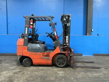 4,500 lb. Toyota #7FGCU25, Propane Forklift, 189" Mast H, 42" x 4" Forks (2 available)