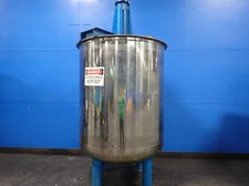 800 gallon Stainless Steel Tank with Agitator, 64" diameter x 122" straight side (3 available)