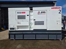 320 KW Airman #SDG400S-8E1, hvy duty diesel generator set, 480 Volts, 3-phase, 773 hours, Isuzu BQ-6WG1X