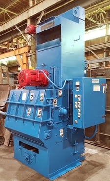 6 cu.ft. Wheelabrator #WTB-6.0, rubble blast tumblast shot blast machine, 36" width x 30" diameter, dust