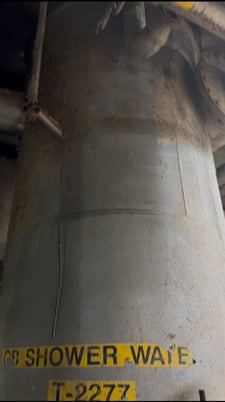 3100 gallon Stainless Steel Tank, 6' diameter x 15' tall tank