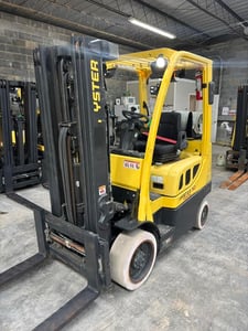 5000 lb. Hyster #S50FT, Forklift, triple mast, 83" lowered height/189" raised height, 4-way hydraulics