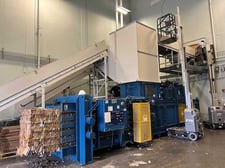 IPS #AT864-30, Wide Mouth Auto-Tie Horizontal Baler, 30 HP, 8" cylinder, 41" x 60" feed opening, 43" x 43"