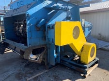 Vecoplan #RG78-200, Single Shaft Shredder, 78" x 86" opening, 20" rotor, 200 HP, hydraulic ram, auger