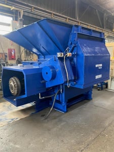 Weima #WLK-15, Single Shaft Shredder, 59" x 59" opening, 15" rotor, (63) 1.97" cutters, 3" screen, 150 HP