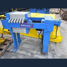 18" Sperry #HCP-3, Plate Filter Press, Lab Scale, 6 Plates, 100 PSI, Unused Surplus