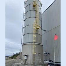 500 Ton Cement Silo, Screw Conveyor Discharge, (2) Blowers, Access Ladder, Controls