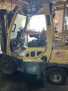 6000 lb. Hyster #H60FT, Sit-Down Forklift, LPG, pneu tires, AS IS, 2005