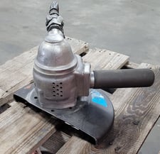 Top Caterpillar #54-AVK, Vertical Air Grinder, 6000 RPM, 90 PSI, 9" Guard, w/Hose & Grinding Wheels