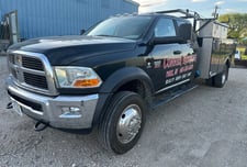 Ram #4500, Utility/Service Truck, passenger side long diamond plated tool box, (2) ladder racks, 111,113