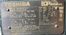 60 HP 1800 RPM Toshiba, Frame 364T, TEFC, BB, 1.15 service factor, 460 Volts, New Surplus