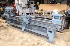 25" x 96" LeBlond #Super-Regal, Lathe, 3 & 4 Jaw Chucks, Steady Rest, 1.75" bore, 15-350 RPM, tailstock, 5 HP