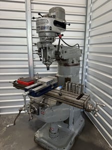Bridgeport #1-J, vertical mill, 9" x42" table, Jacobs chuck, automatic oiler, w/ tooling