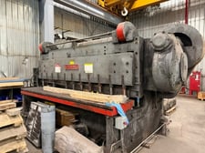 120" x 3'/4" Cincinnati #6210, Mechanical Shear, 138" blade, 25 HP