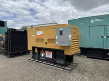 60 KW Caterpillar #D60P4S, diesel generator set, 240 Volts, 1-phase, Perkins 1104C-44TAG2 engine, sound