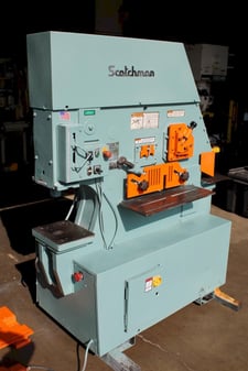 6" x 6" x 1/2" Scotchman #F1-8510-20M, ironworker, 85 ton, 10" throat, 51 SPM, 2008