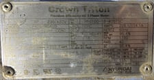 100 HP 1780 RPM Hyundai, Frame 405TSC, TEFC, BB, 1.15 service factor, 230/460 Volts, Rebuilt