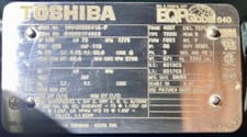 100 HP 1800 RPM Toshiba, Frame 405T, TEFC, BB, 1.15 service factor, 460 Volts, New Surplus (6 Available)