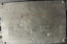 100 HP HP RPM, 1200 RPM, 230/460 V, 1.15 service factor, TEFC, BB, 444T Frame, Siemens Allis, Rebuilt