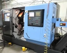 Daewoo Doosan #Puma-TT1500SY, twin spindle, twin turret CNC lathe, Fanuc 18iTB, 9.1" swing, 6" chuck, 2008