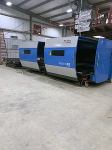 Prima #Platino, 4000 watt fiber laser, 5' x10'tbl., 120" Y, 60" X, 5.9" Z, Keller dust collector, chiller
