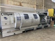 Milltronics #ML40/160, CNC Lathe, 39.7" swing, 160" centers, 14" spindle bore, 35 HP, 12-tool turret