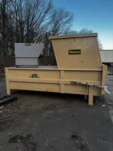 60" x 60" Harmony #C-300-STD, stationary compactor, 3 yd. capacity, 15 HP, 6" cylinder