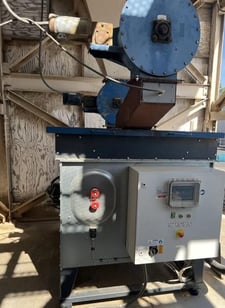 Weima #TH-614, cylindrical briquette press, 2-3/8" diameter x 4" long compacted log, 12 HP, 220-265 lb/hr