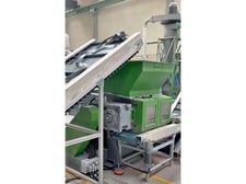 Mizar #PRP-M1-Pro Line, wire granulation line, single shaft shredder, granulator, separator, turbo mill, dust