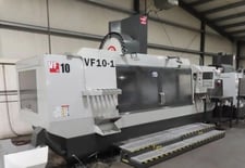 Haas #VF-10/50, CNC vertical machining center with 4th Axis, 120" X, 32" Y, 30" Z, 7500 RPM, 30 automatic