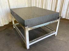 48" x 60" x 9" Black precision granite Surface Combustion plate