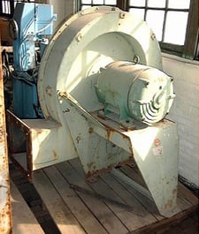 6650 cfm North American Manufacturing #320-M1-50, 10" high pressure blower, 50 HP, 3650 RPM, 550 V.