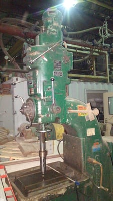 Archdale, heavy duty column drill press, 48-2400 RPM, #3MT, 18" x 12" T-slot table, power feeds, coolant (2