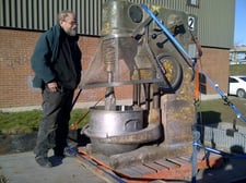 AMF, orbital mixer, Stainless Steel, full height, floor standing, with guards