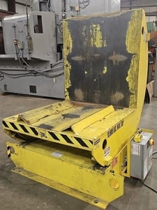 10000 lb. Gary Machinery, mechanical coil up-ender, 45" x 45" platform, 56" x 46" base, 2 HP, 230/460 V.
