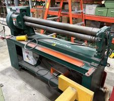 4' x 16 gauge Tennsmith #SR48P, power plate bending roll, 3" roll diameter, manual roll adjustment, 3/4 HP