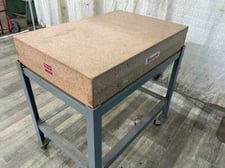 24" x 3 6" x 6" Starrett, crystal pink grinte surface plate