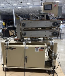 AMS, 8" diameter puller/cutter comb, 6" x 30" Two Belt Puller, 3kW Servo, 2 HP AC Motor, 480/3/60, Red Lion
