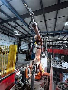 ABB IRB 2600ID, 6-Axis CNC robot, 15 kg payload, 1.85m reach, track, positioner, welding power source, ~5,000