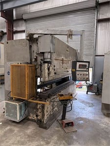 225 Ton, Baykal, CNC hydraulic press brake, 145.67" bed, 127.95" between housing, 1.2' throat, Cybelec