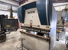 56 Ton, Adria #QIHD5020, CNC hydraulic press brake, 6.7' overall, 4.72" stroke, Cybelec DNC 880 control, AS IS