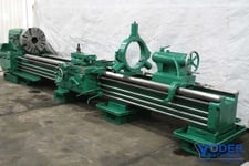 27" x 168" Poreba #TR-70B, gap bed engine lathe, 4-jaw 24" chuck, inch/metric, 1972, #59823