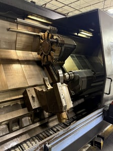 Daewoo Doosan #Puma-800L, CNC universal big hole lathe, 40.5" swing, 24" chuck, 12.6" bar, 141" centers