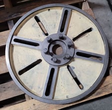 22" Face Plate for Lathe, D1-6 mount, 2-1/2" thru hole, 7-1/8" hub outside dimension