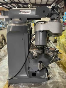 Manford #L-2V, Vertical Turret Mill, 49" x 9" table, 37" X, 12" Y, 16" Z, 3 HP, 4500 RPM, 2024