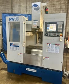 Milltronics #RW15, CNC vertical machining center, 14" x30" tbl., 25" X, 15" Y, 20" Z, #40, 16000 RPM, 20