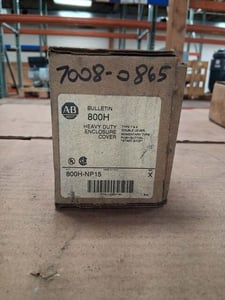 Allen-Bradley Heavy Duty Push Button Enclosure Cover 800H-NP15 240V